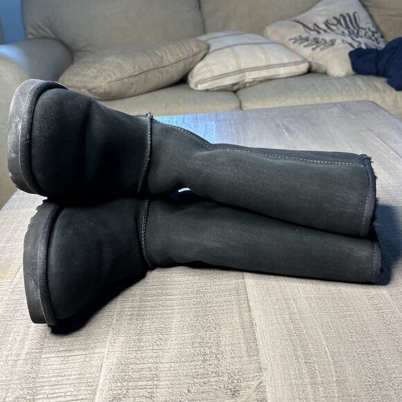 UGG Australia Classic Tall II Boots 1016224 Black Size 10 Suede - Picture 5 of 7
